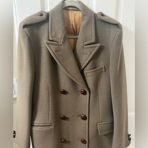 RARE!! VINTAGE BURBERRYS CROMBIE MENS WOOL COAT - 40 short